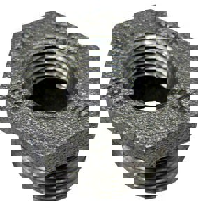 3X3/4 BLK CI HEX BUSH